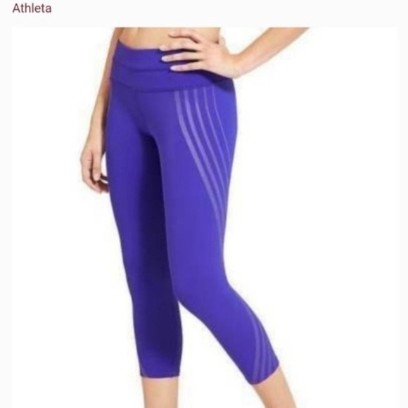 Athleta Sonar Reflective Gel Crop Leggings - Picture 1 of 11